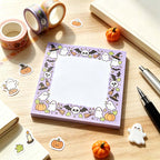 CouldNook Halloween Border Sticky Notes - Pumpkins and Little Ghosts