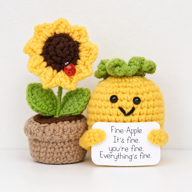 CouldNook Sunflower Gift Box Set - Paired Message Figure