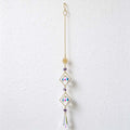 CouldNook Geometric Celestial Suncatcher - Open Frames And Purple Stone Accents