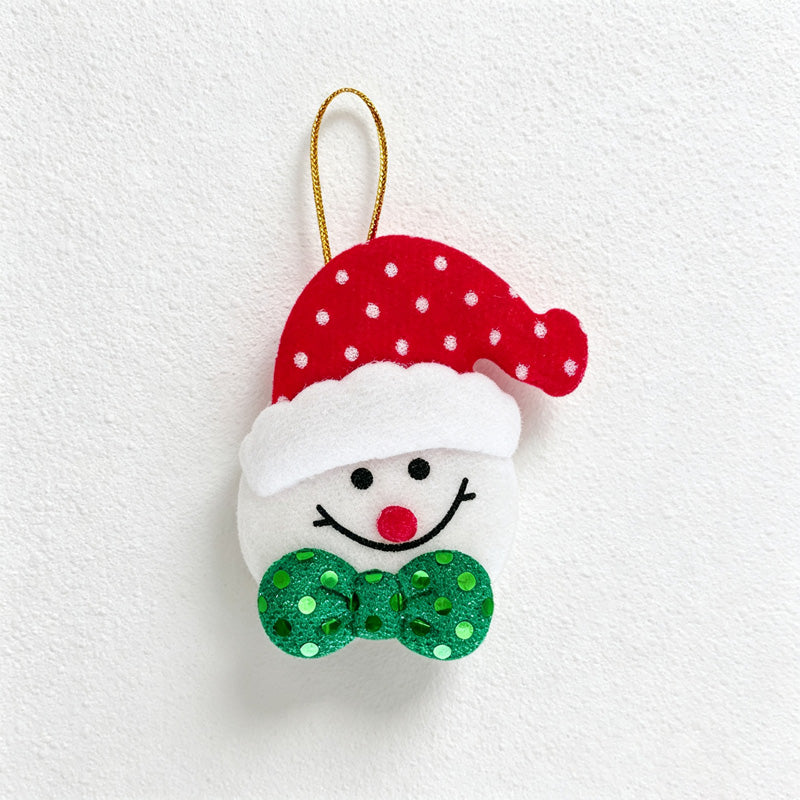 CouldNook Fabric Christmas Character Ornament - Layered Holiday Character Design