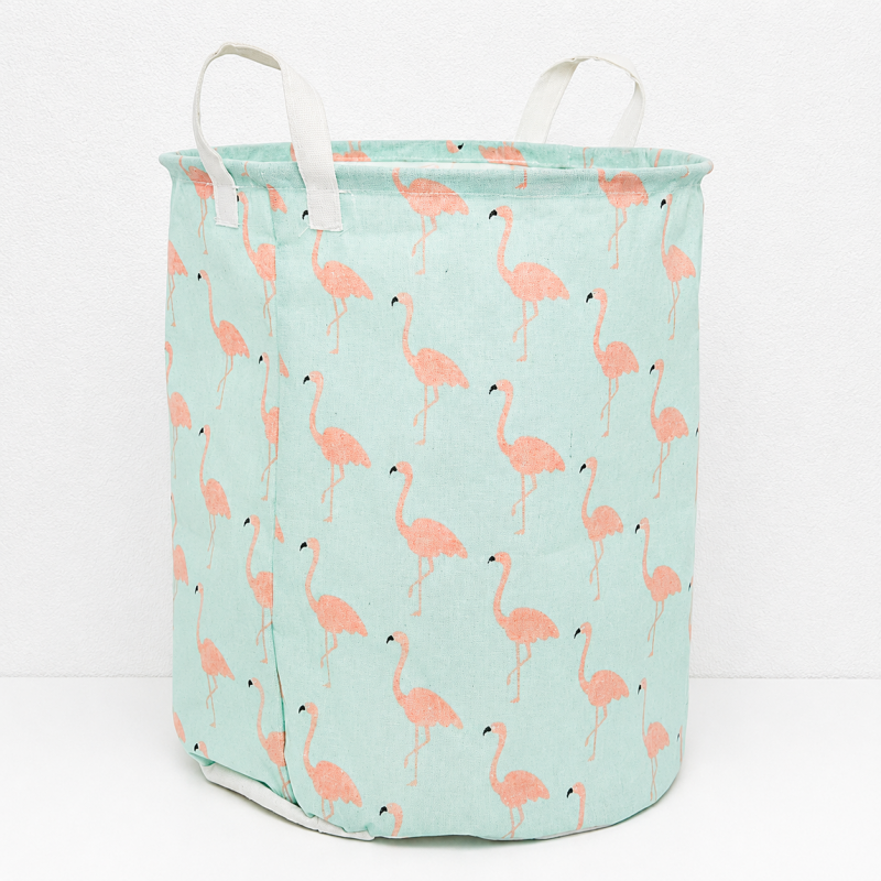 CouldNook Foldable Laundry Hamper - Printed Dual-Handle Storage Bin