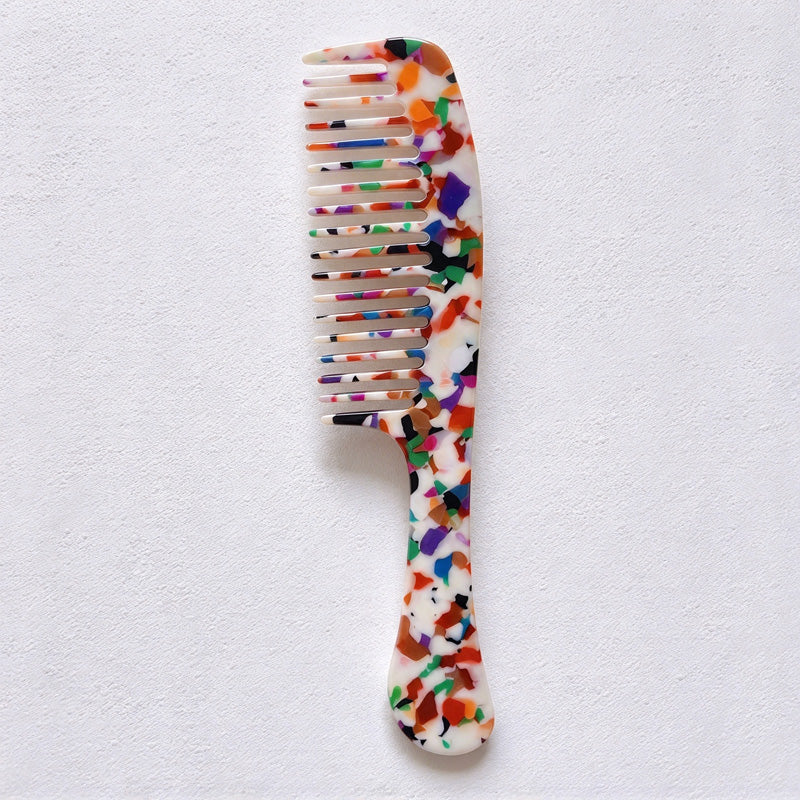 CouldNook Acetate Handle Comb - Marbled and Spotted Patterns
