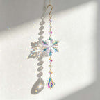 CouldNook Snowflake Suncatcher - Beaded Strand And Shaped Pendant Options