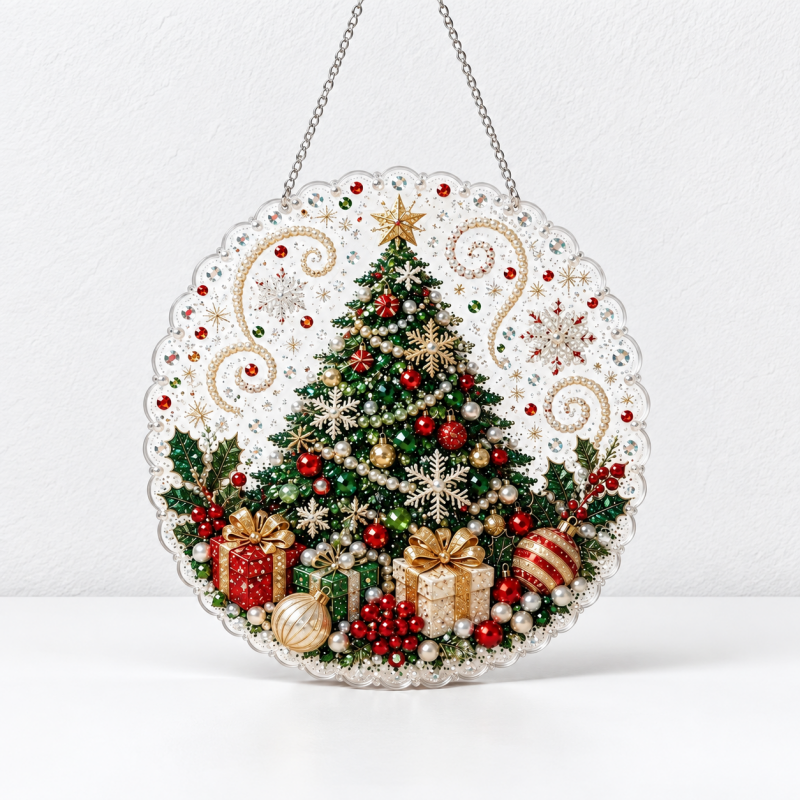 CouldNook Diamond Painting Hanging Ornament Kit - Seasonal Designs And Chain