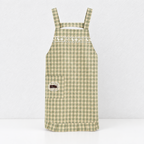 CouldNook Gingham Cross-Back Apron - Four Ruffled Colors Collection