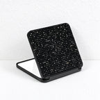 Rhinestone Folding Compact Mirror with Dual Reflective Panels