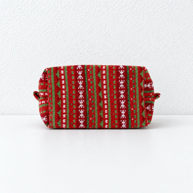 CouldNook Patterned Cosmetic Pouch - Winter Motifs and Zip Closure