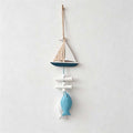 Sailboat Double‑Fish Charm