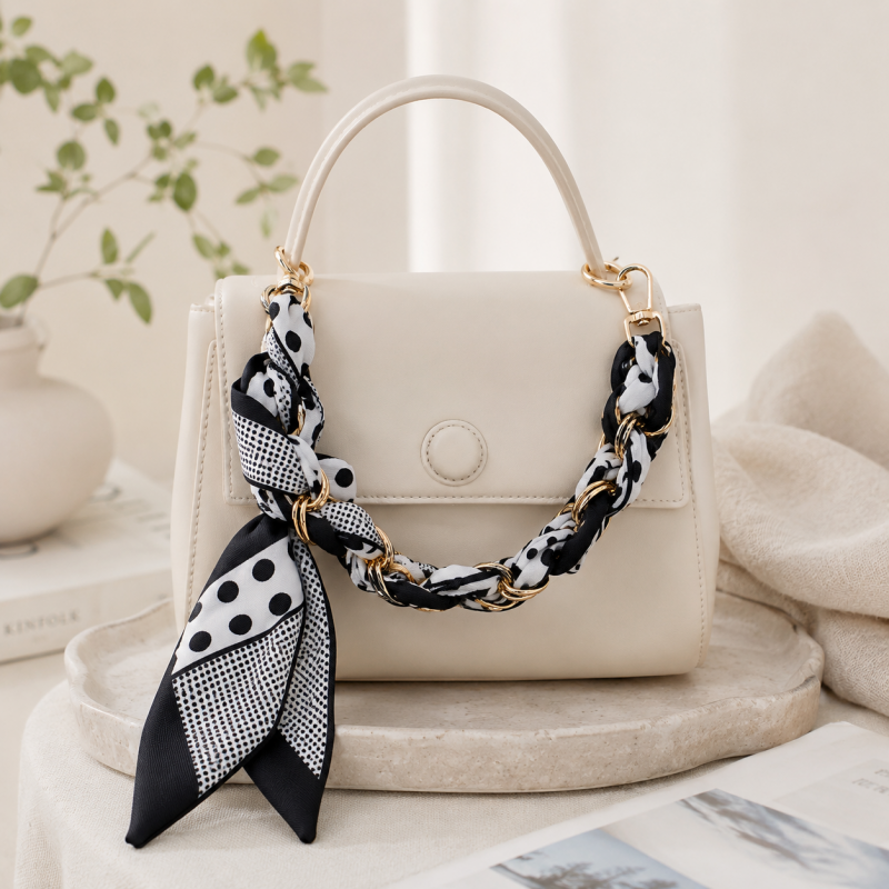 CouldNook Botanical Scarf Phone Wrist Strap - Upscale Anti‑Drop Lanyard