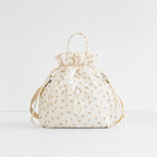 CouldNook Drawstring Lunch Bag - Ruffled Opening and Front Pocket