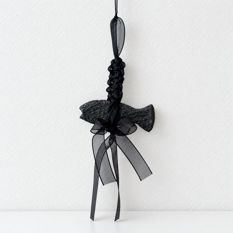 CouldNook Fish Bell Hanging - Ribbon Bow And Long Draping Tails