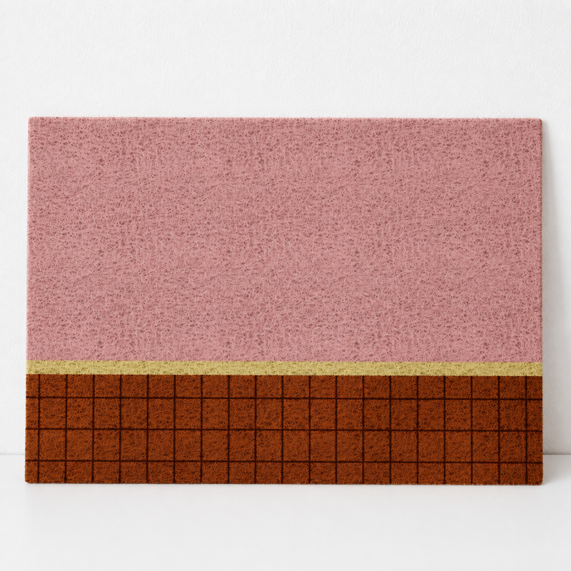 CouldNook Printed Entrance Mat - Dotted and Geometric Patterns