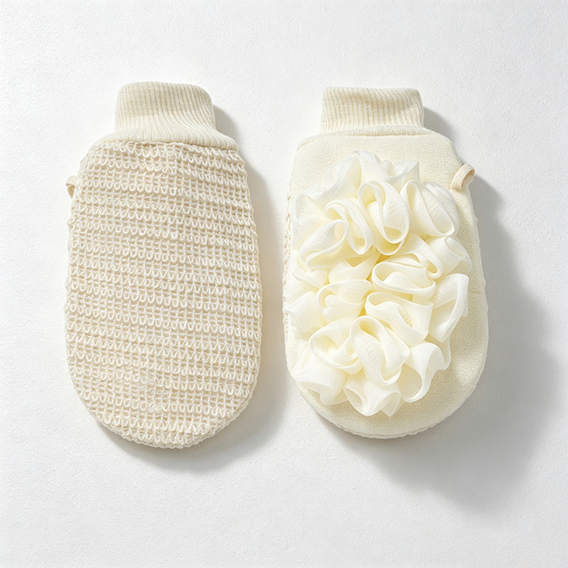 CouldNook Double Sided Bath Scrubber - Textured Flower Pouf
