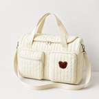 CouldNook Bear Diaper Bag - Quilted Body and Multiple Pockets