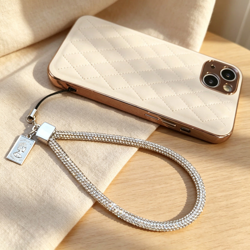 CouldNook Reflective Mesh Crossbody Phone Strap - Clear Phone Tab