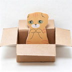 CouldNook Cat Sticky Notes - Shaped Paper Sheets and Miniature Carton Holder