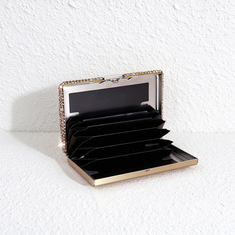 CouldNook Rhinestone Card Case - Hinged Pocket Design