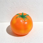 CouldNook Tomato Squeeze Toy - Glossy Leaf-Topped Shape
