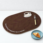 CouldNook Printed PVC Placemat - Patterned Oval and Rectangular Designs