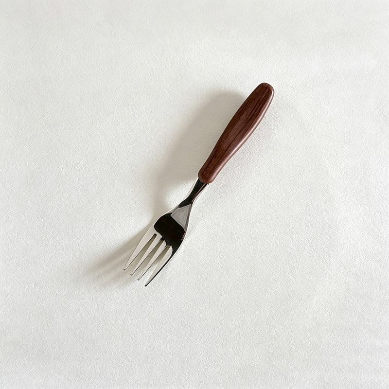 CouldNook Wood Look Stainless Flatware - Long Short Options (0731谭琪-MK2SSEP6K16DS14)-OK