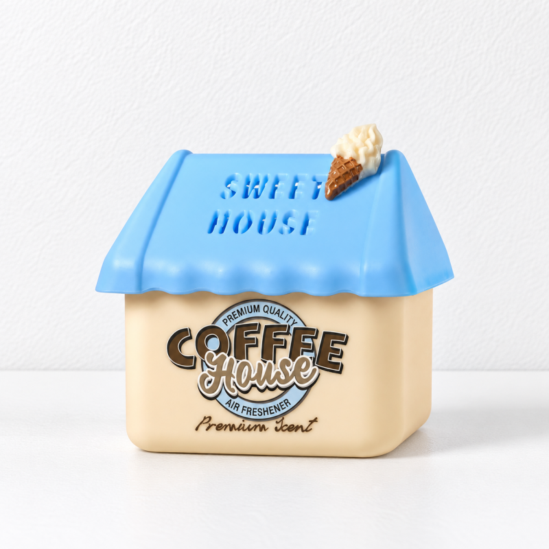CouldNook Dessert House Air Freshener - Colorful Pitched Roof