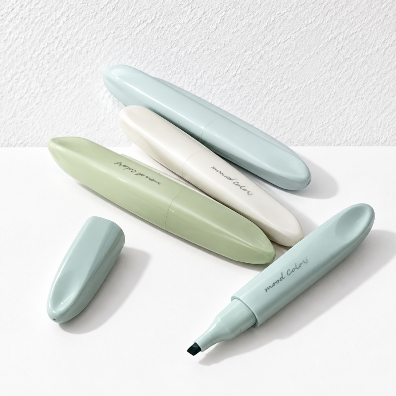 CouldNook Pastel Highlighter - Soft Chisel Tip and Tapered Leaf-Shaped Body