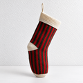 CouldNook Striped Knit Christmas Stocking - Contrasting Cuff