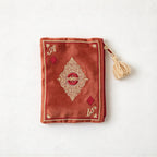 CouldNook Playing Card Makeup Pouch - Embroidered Suits And Tassel Pull