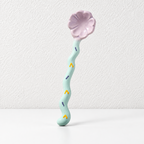 CouldNook Ceramic Long Handle Spoon - Pastel Sculpted Handle