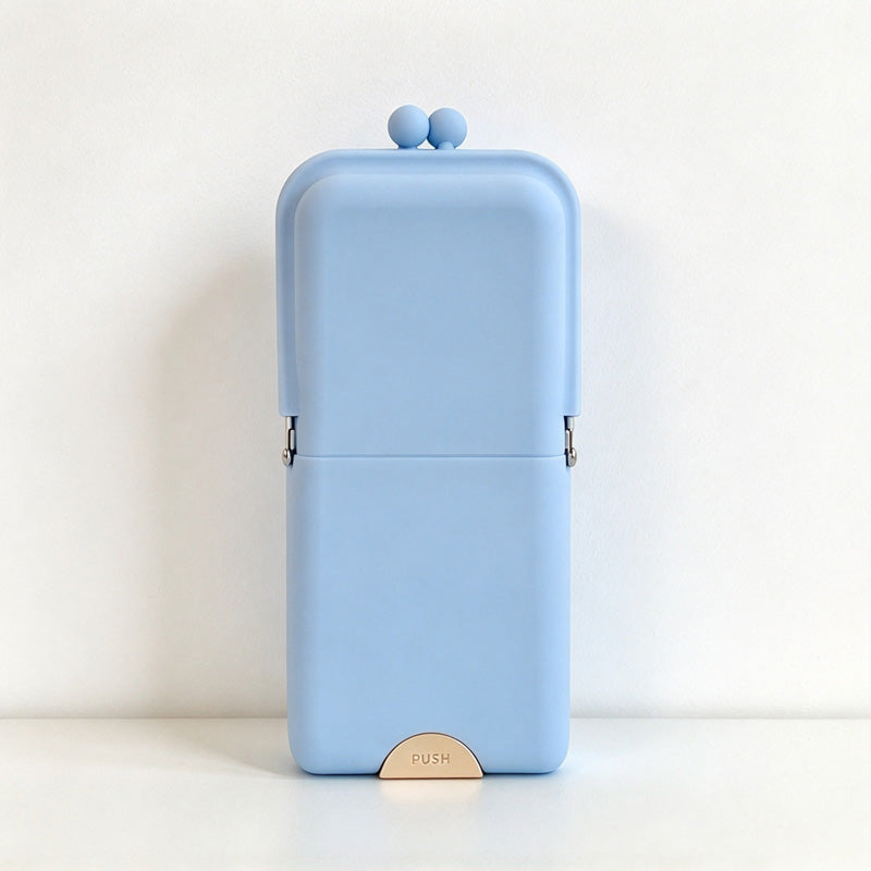 CouldNook Silicone Stand-Up Pencil Case - Folding Front And Ball Clasp