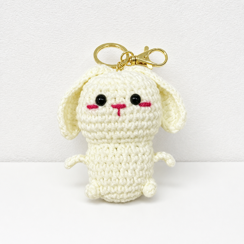 CouldNook Vegetable Animal Figure Keychain - Split Ring Attachment
