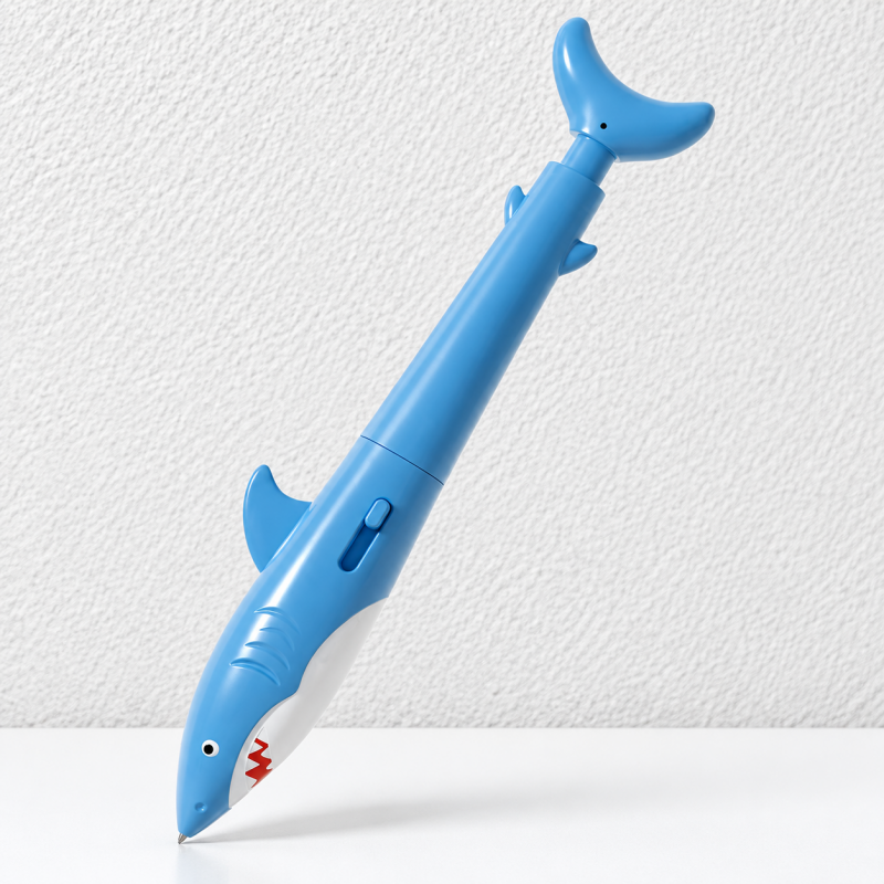 CouldNook Shark Ballpoint Pen - Water-Squirting Tail and Retractable Writing Point