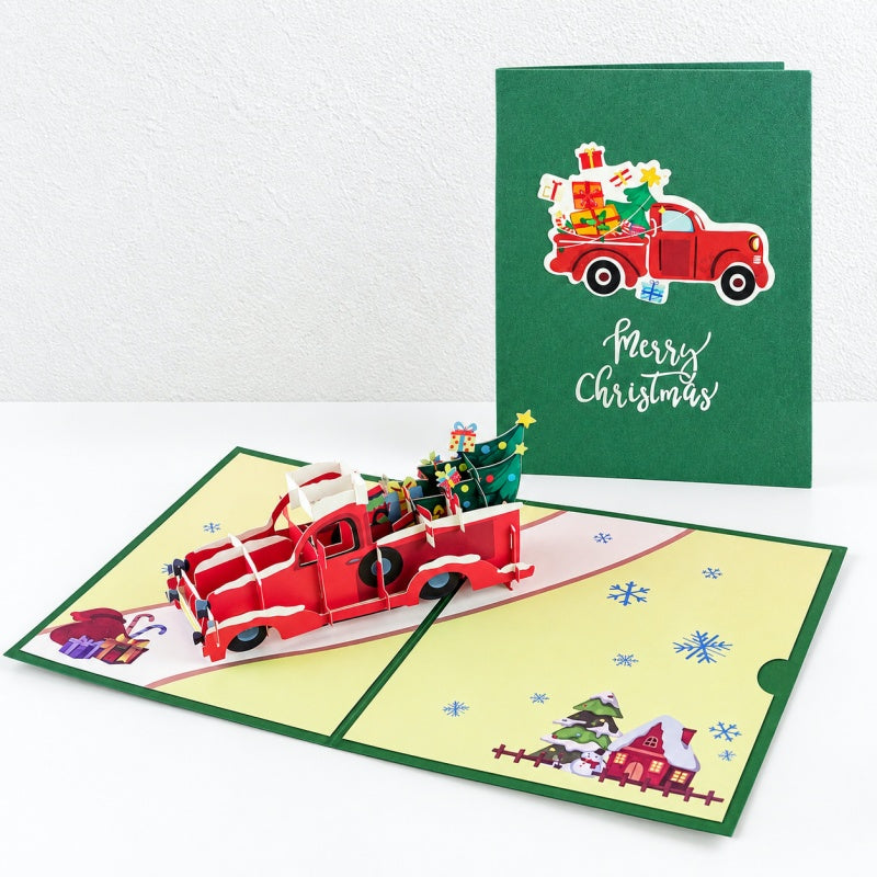 CouldNook Christmas Pop Up Greeting Card - Dimensional Holiday Scenes