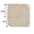 CouldNook Woven Fringe Drink Coaster - Warm Table Accent