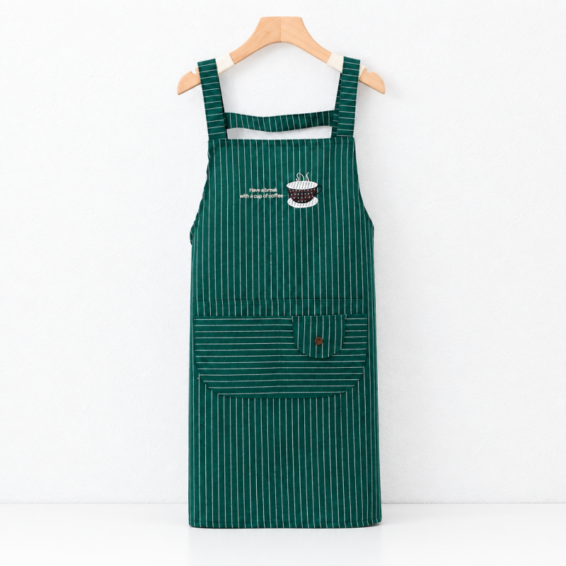 CouldNook Floral Kitchen Apron - Compact Textured Silhouette Kitchen Wear