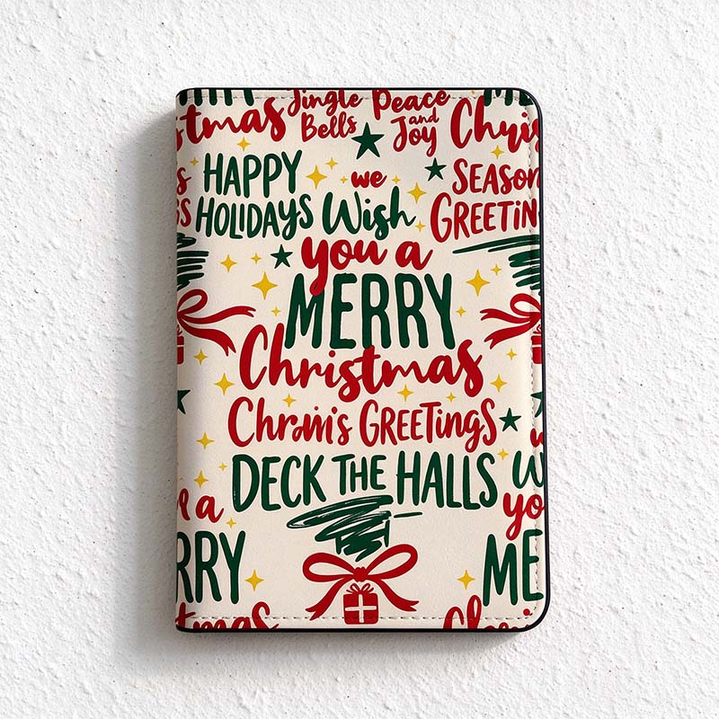 CouldNook Christmas Passport Cover - Festive Prints And Interior Storage