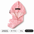 CouldNook Hair Drying Wrap - Wide-Tail Leopard Pattern