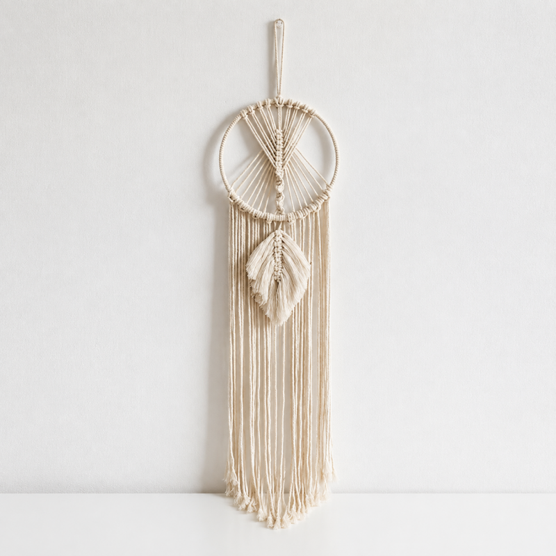 CouldNook Cotton Macrame Wall Hanging - Celestial Shape Designs