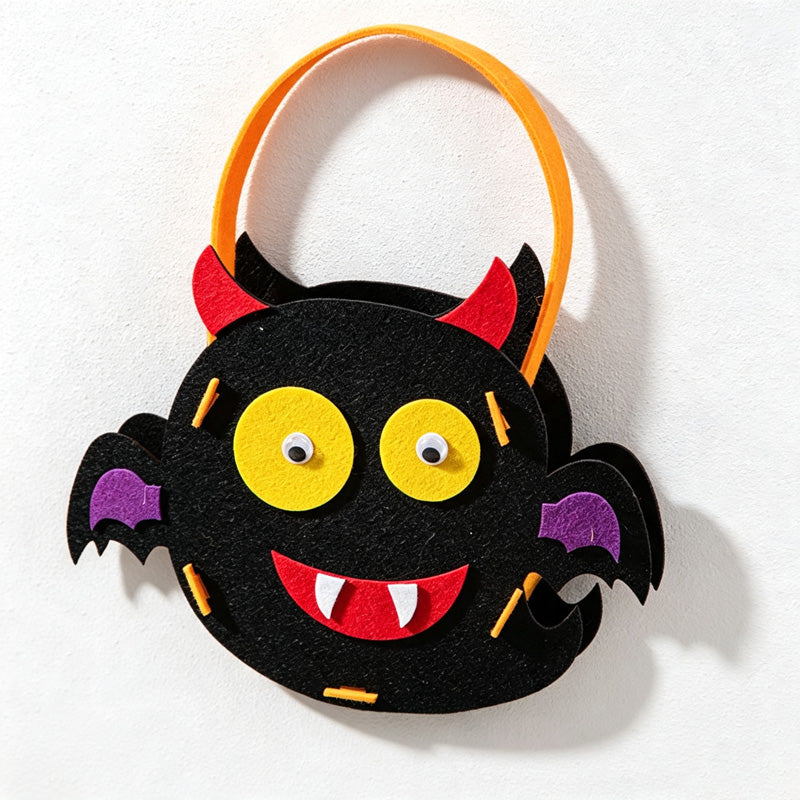 CloudNook Halloween Felt Candy Bag‑Kids Trick or Treat Handbag