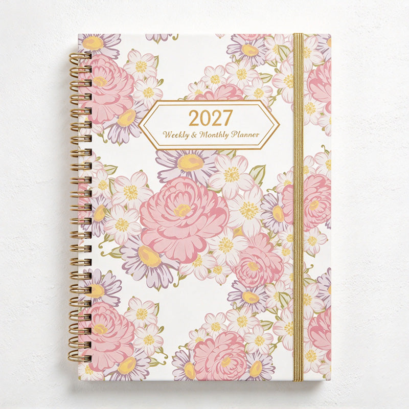 CouldNook Weekly Planner - Spiral Binding and Tabbed Monthly Calendar Pages