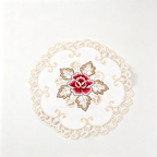 CouldNook Floral Lace Drink Coaster - Warm Table Accent