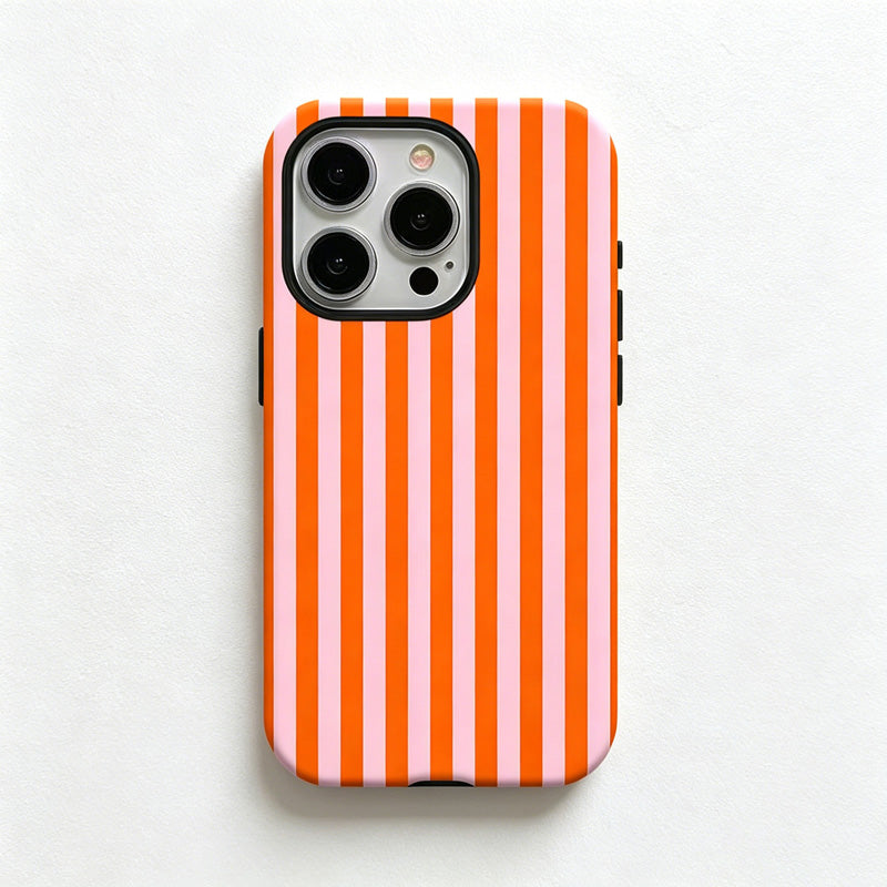 CouldNook  iPhone 17 Series 2-in-1 Candy Stripe Phone Case - Colorful Linear Cover