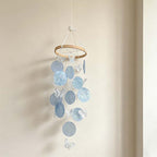 CouldNook Butterfly Shell Wind Chime - Cascading Disc Mobile
