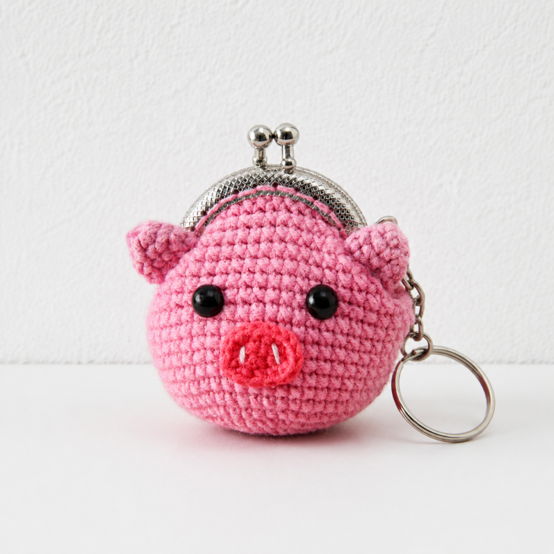 CouldNook Animal Coin Purse Keychain - Kiss Lock Closure