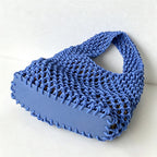 CloudNook Cotton Rope Woven Handbag‑Mesh Tote Bag