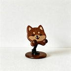CouldNook Rotating Wooden Phone Stand - Animal Character Designs