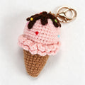 CouldNook Yarn Ice Cream Keychain - Scalloped Scoop Layers
