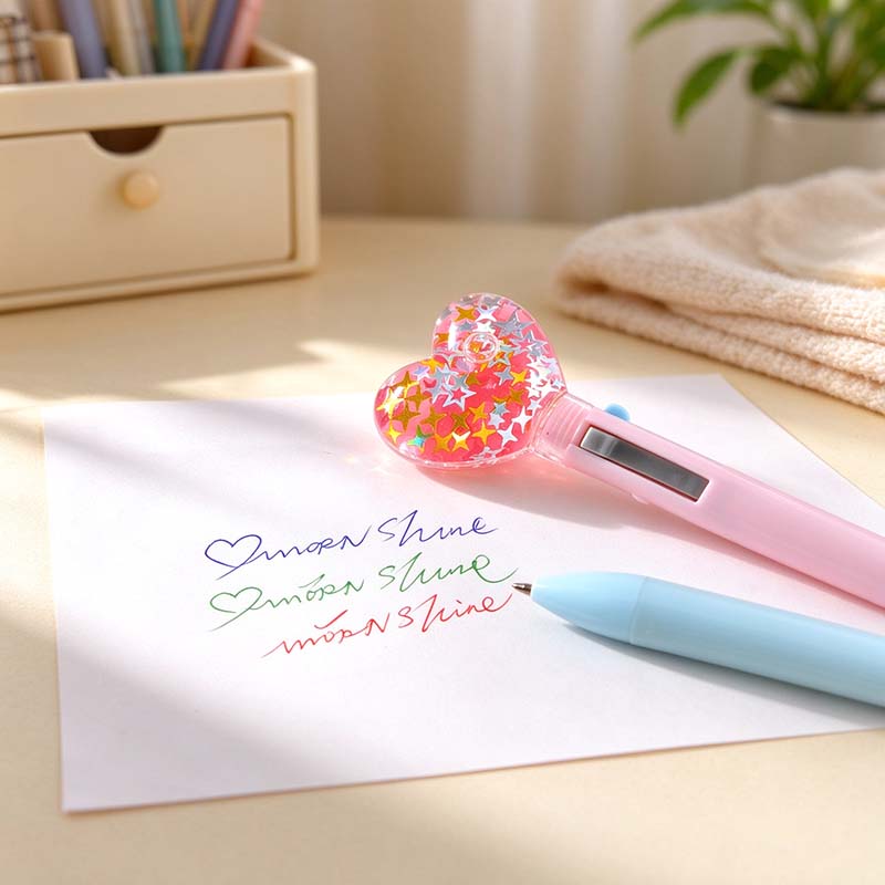 CouldNook Heart Multicolor Ballpoint Pen - Floating Stars