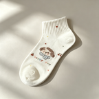 CouldNook Mixed Pattern Crew Socks - Everyday Character Accent
