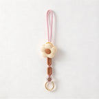 CouldNook Flower Hat Clip - Beaded Cord and Round Attachment Ring